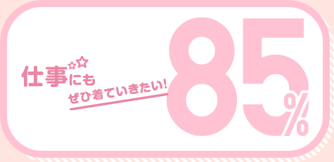 仕事にもぜひ着ていきたい！ 85%