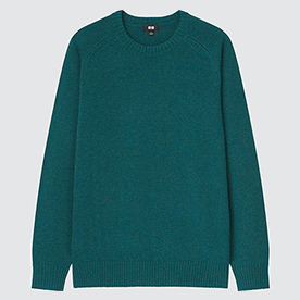 Men Premium Lambswool Crew Neck Jumper