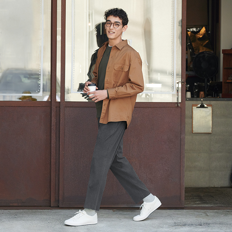 MEN Smart Ankle Pants 2WAY Stretch