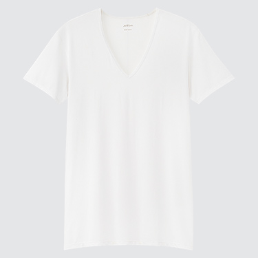 MEN AIRism V Neck Short Sleeve T-Shirt