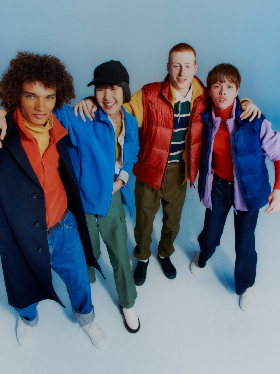 Make fleece chic with colour coordination. 