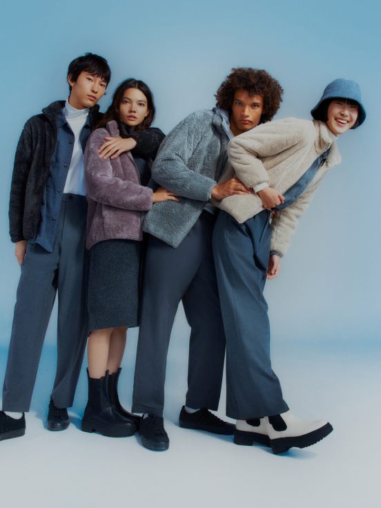 Make fleece chic with colour coordination. 