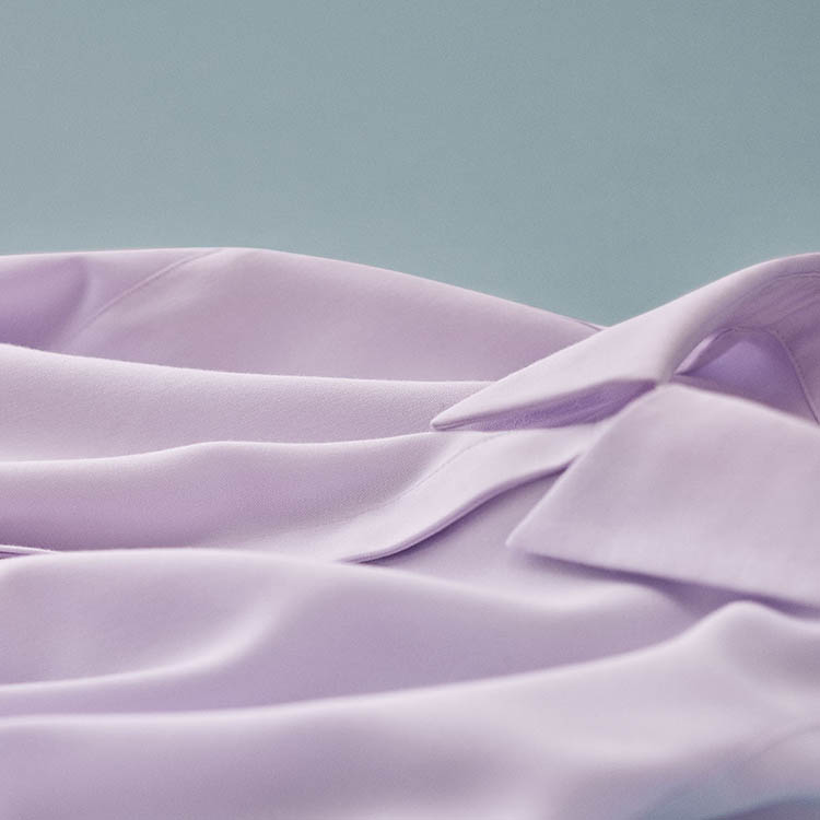 A delicate, easy-care blouse.