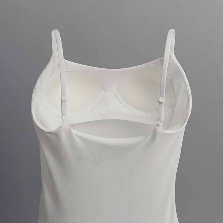 A hybrid top with a built-in bra.