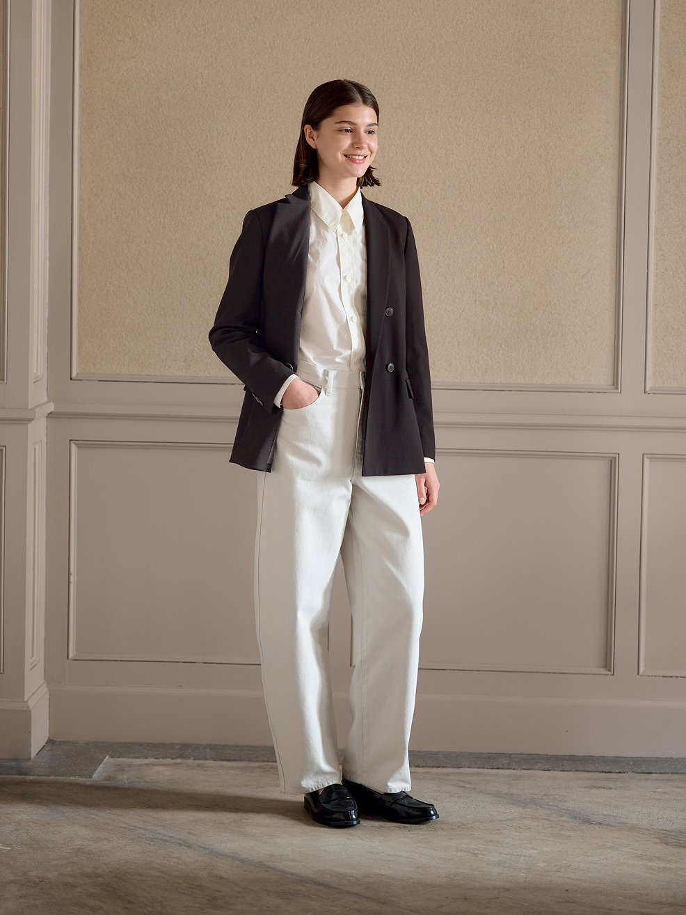 White style model image