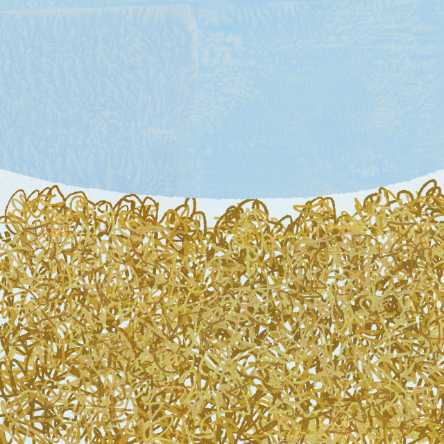 The effectiveness of the textured surface is reinforced by the thoroughly applied water-repellent treatment, creating a layer of air between the fabric and the water droplets that causes them to bead. A quick brush and the droplets fall away.