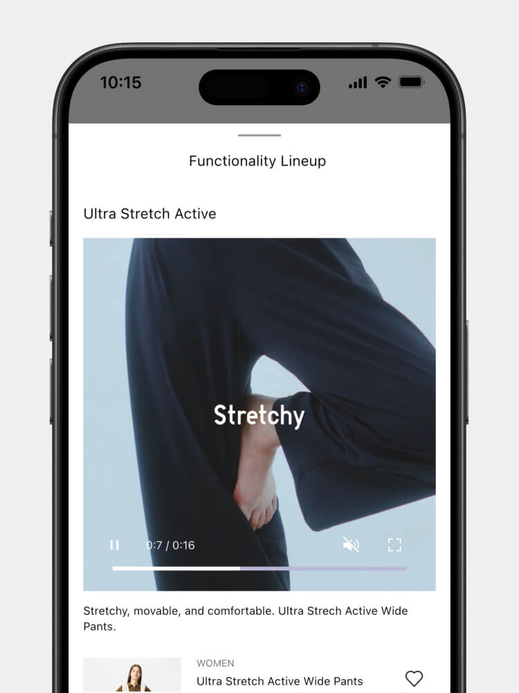 You can view detailed information by tapping a button.