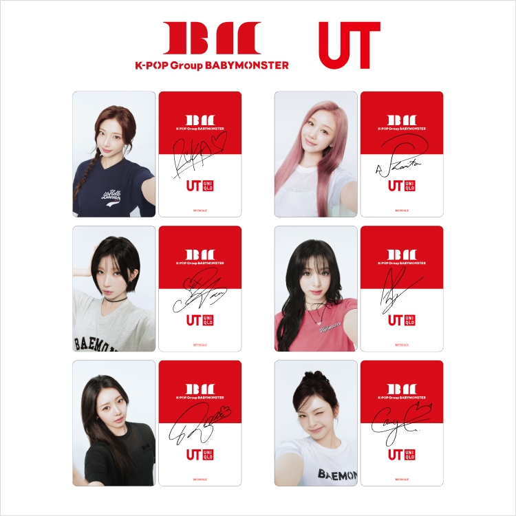 BABYMONSTER signed cards special gift with purchase