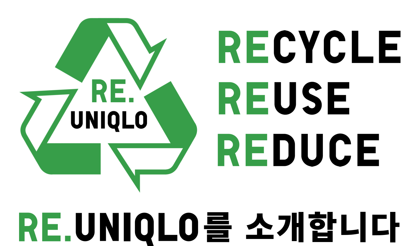 RECYCLE REUSE REDUCE Launching RE.UNIQLO