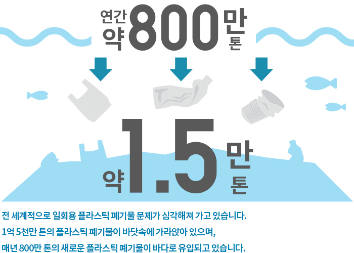 연간 약 800만 톤