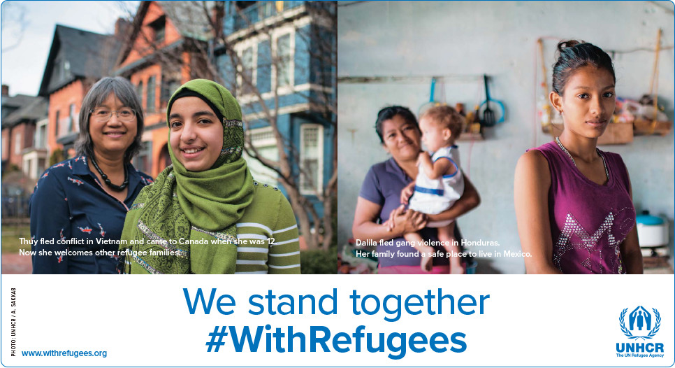 We stand together #WithRefugees