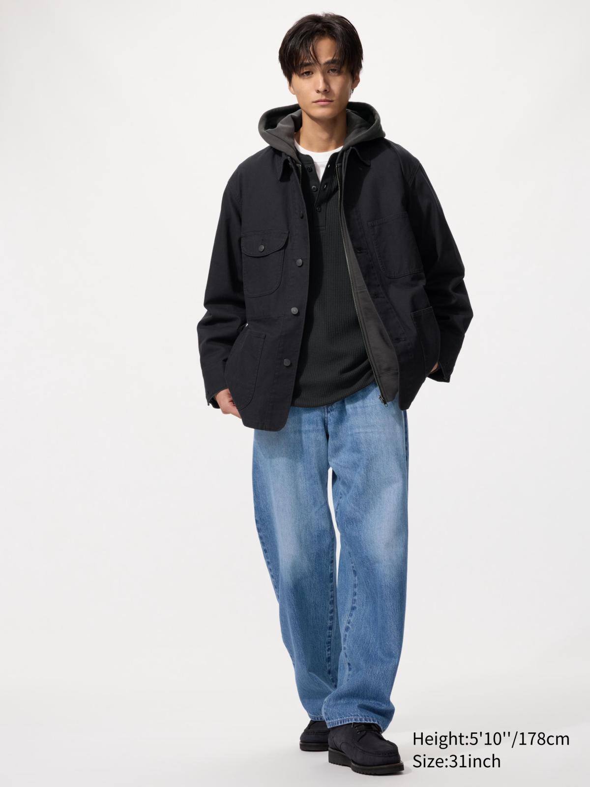 男裝 寬版牛仔褲