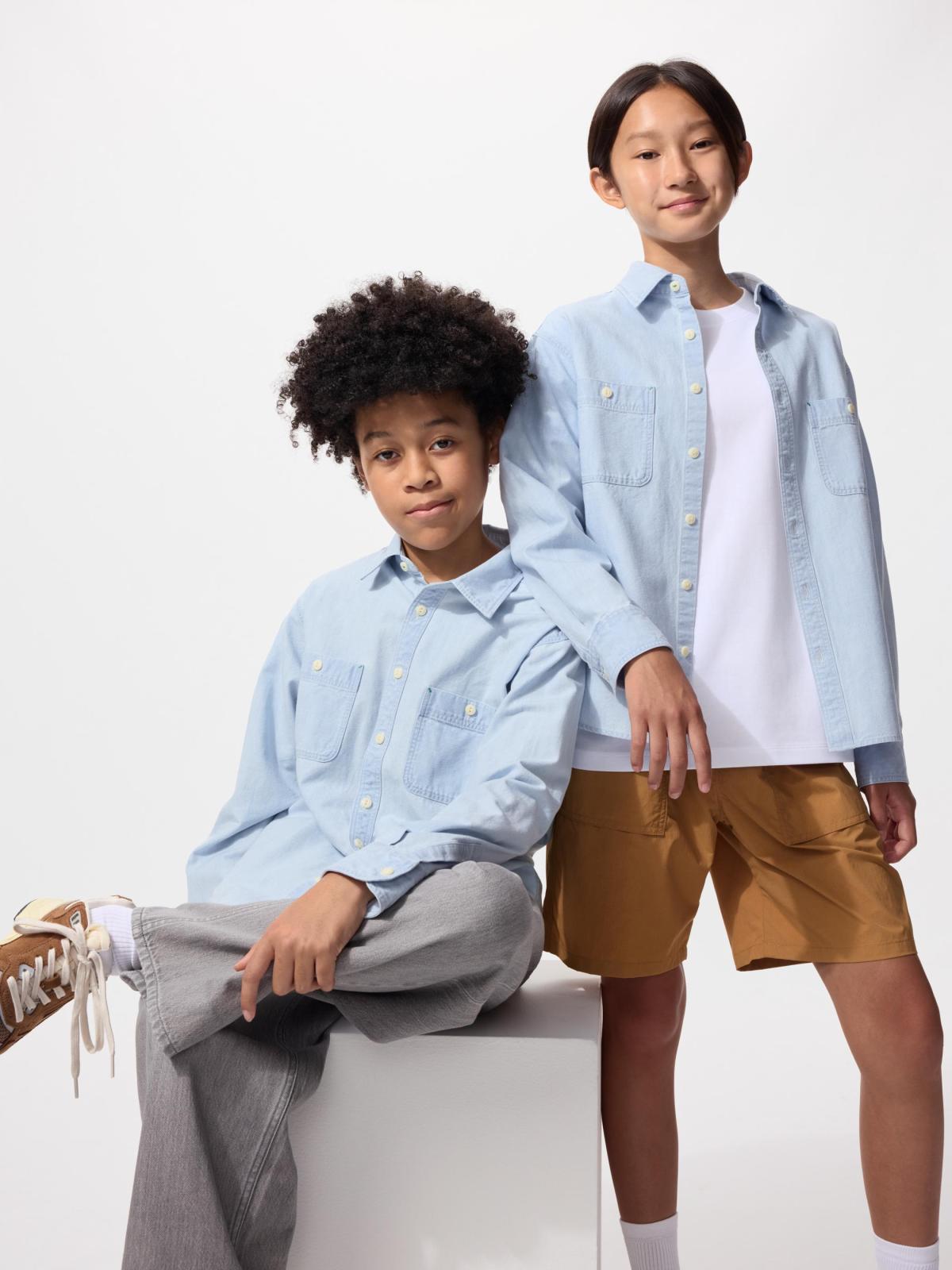 童裝 牛仔襯衫
