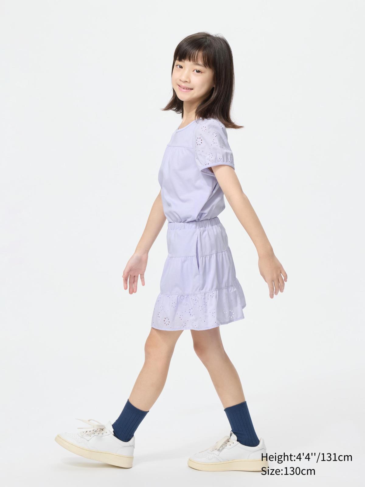 女童 褲裙(刺繡)