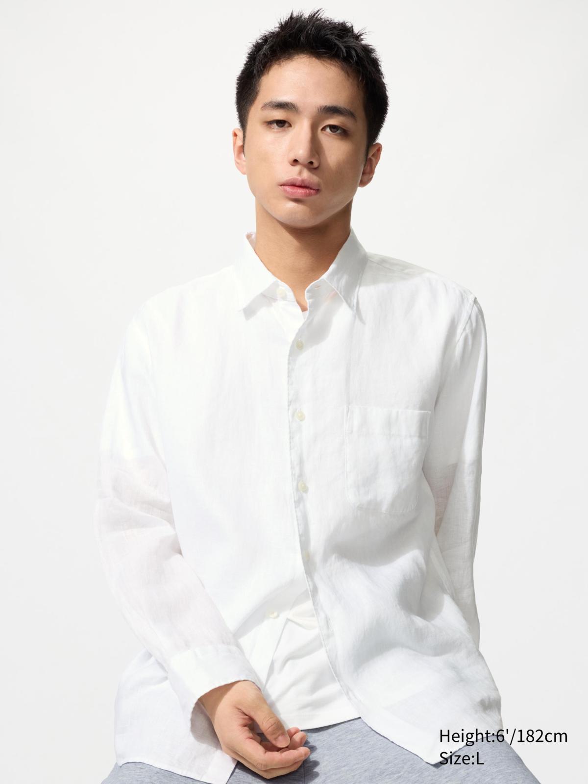 男裝 特級亞麻襯衫(長袖)