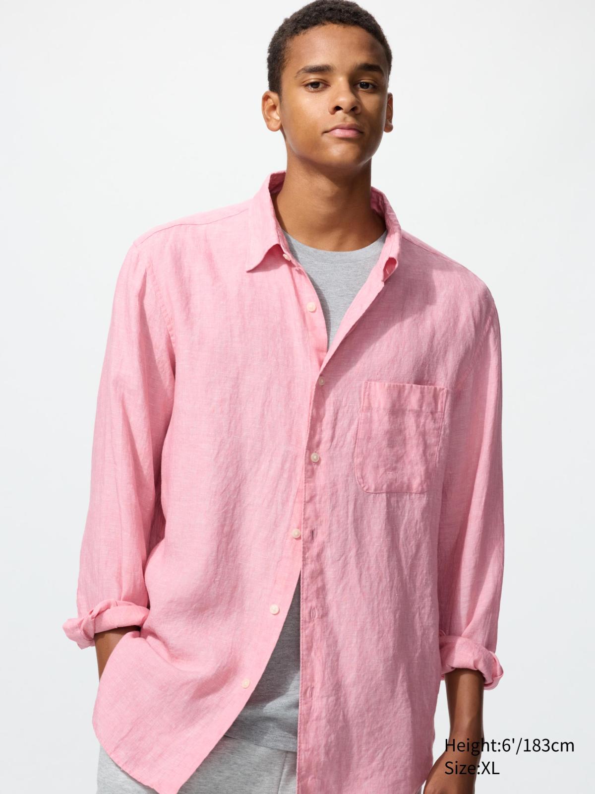 男裝 特級亞麻襯衫(長袖)