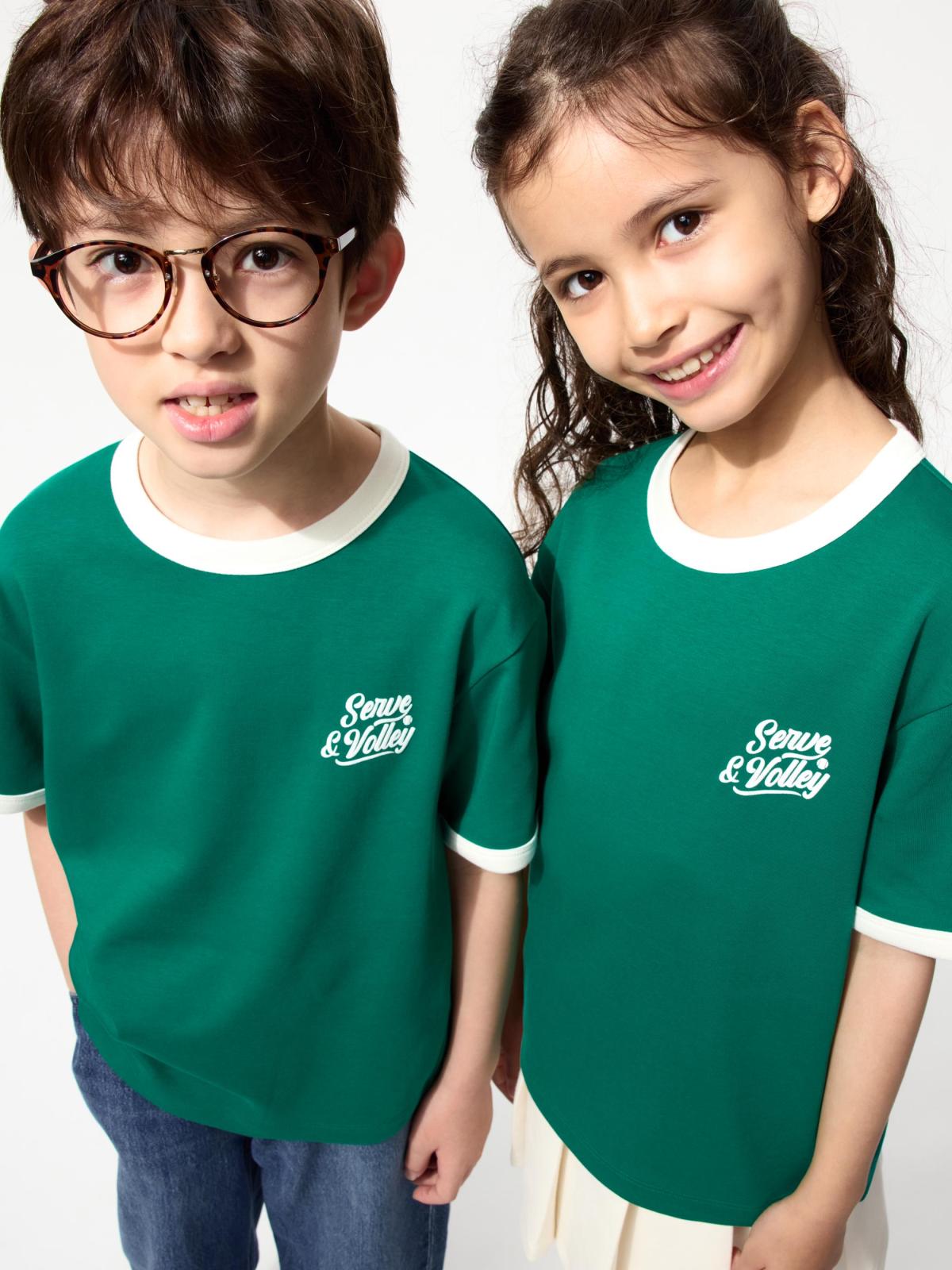 童裝 AIRism棉質印花T恤(短袖)