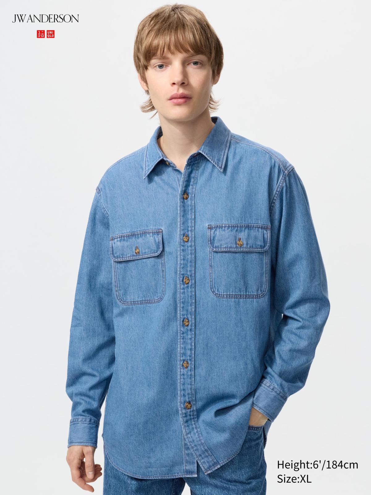 男裝/男女適穿 牛仔襯衫(長袖)