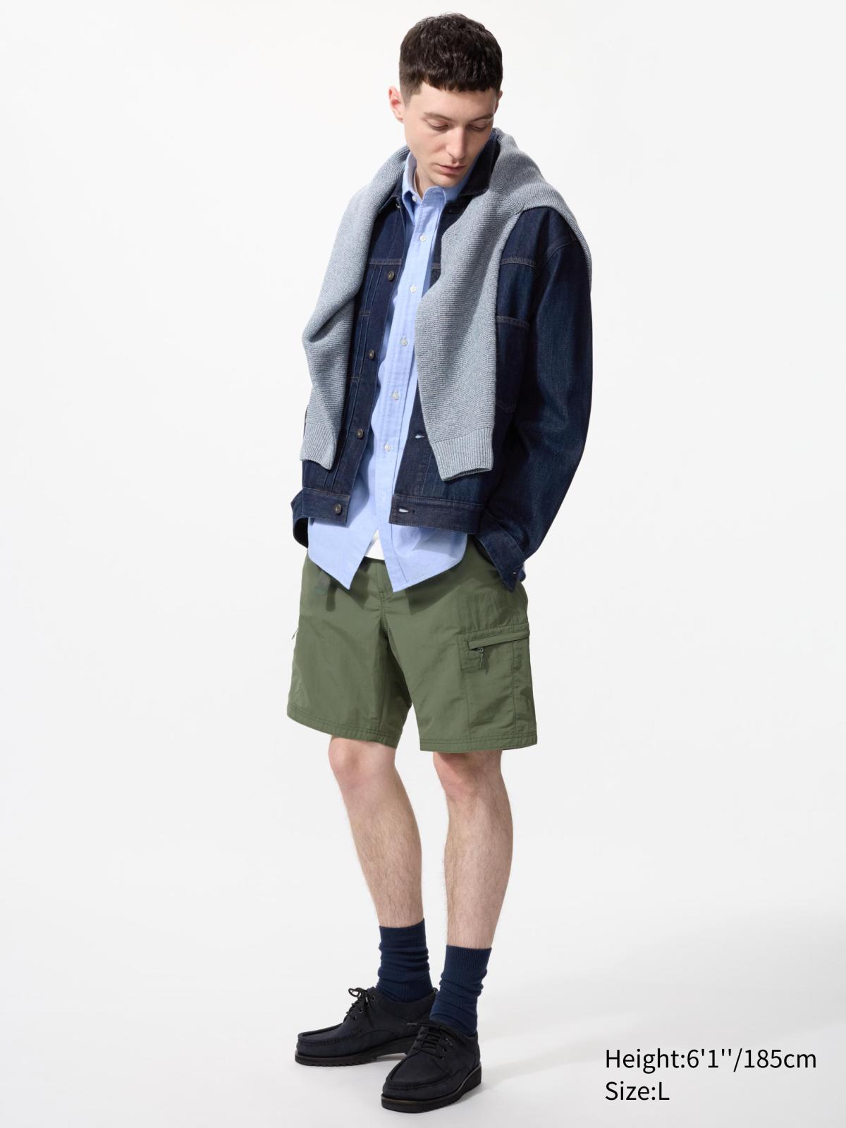 男裝/男女適穿 防潑水多口袋機能短褲