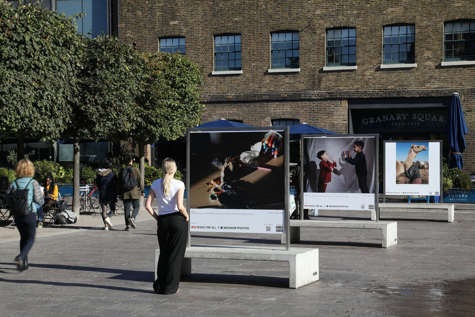 Public exhibition in Coal Drops Yard, Kings Cross, London - September-October 2024