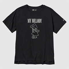 Sanrio Characters: Kuromi & My Melody UT (Short-Sleeve Graphic Tunic)