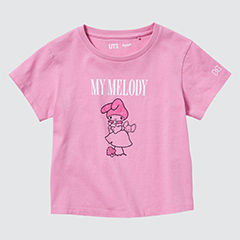 Sanrio characters: Kuromi & My Melody Cropped UT (Short-Sleeve Graphic T-Shirt)