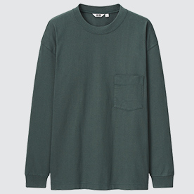 Uniqlo U Áo Thun Cổ Tròn Dài Tay