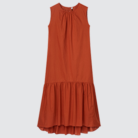 Đầm Cotton Tầng Xòe Không Tay